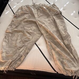 Anthro camo cargo pants